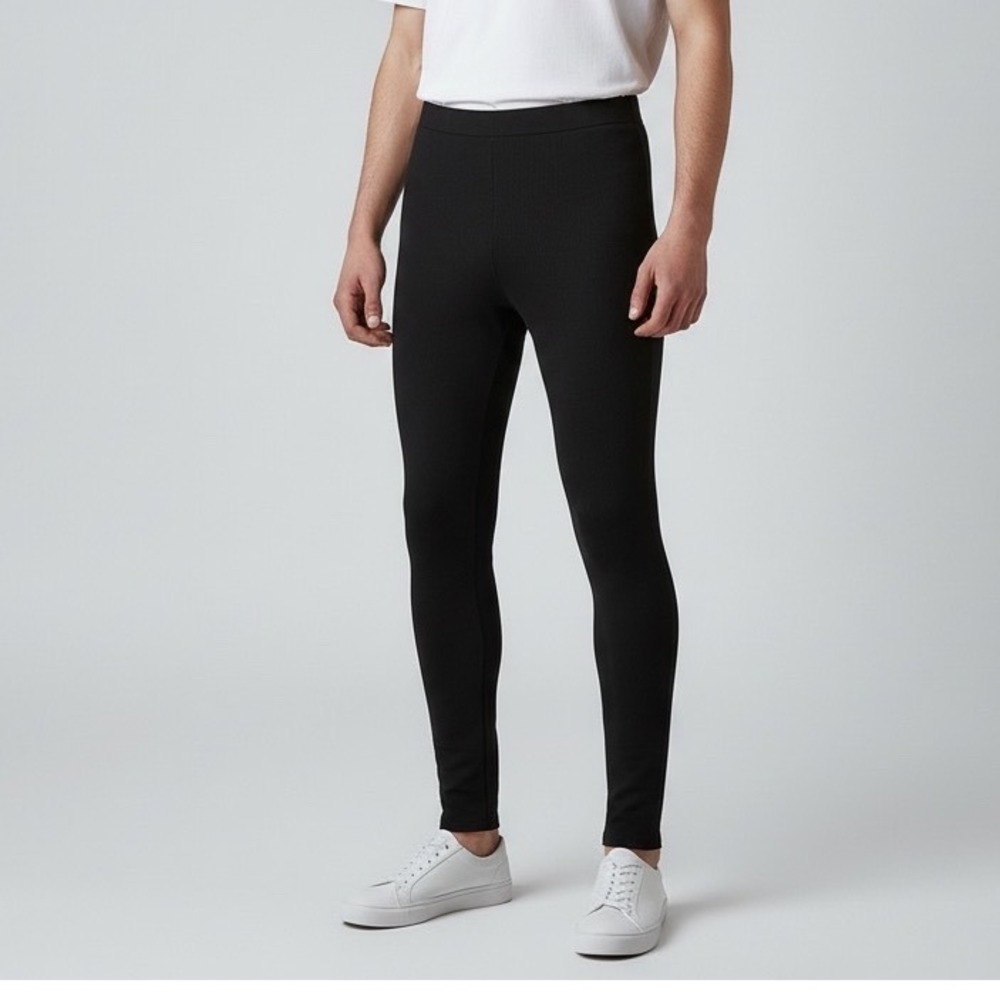 Adidas Yeezy Season 1 Mens‎ Black Ribbed Thermal Long John Pants AP4911 Size M